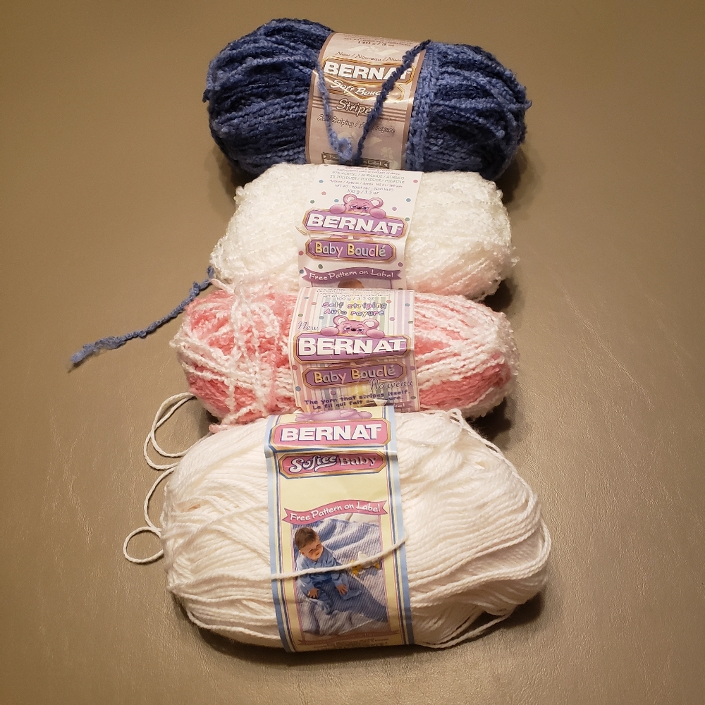 Lot of Bernat Baby Yarn